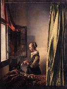 VERMEER VAN DELFT, Jan Girl Reading a Letter at an Open Window oil